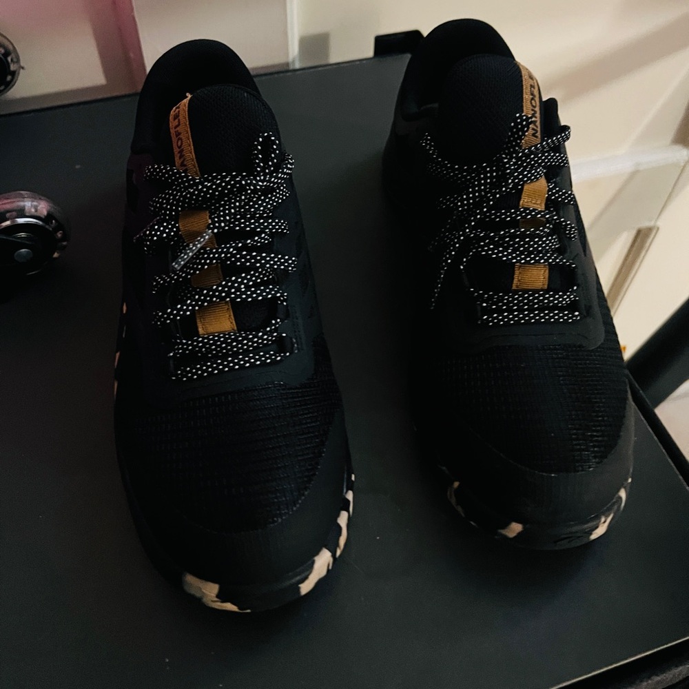 Reebok Black Sneakers with Tan Accents